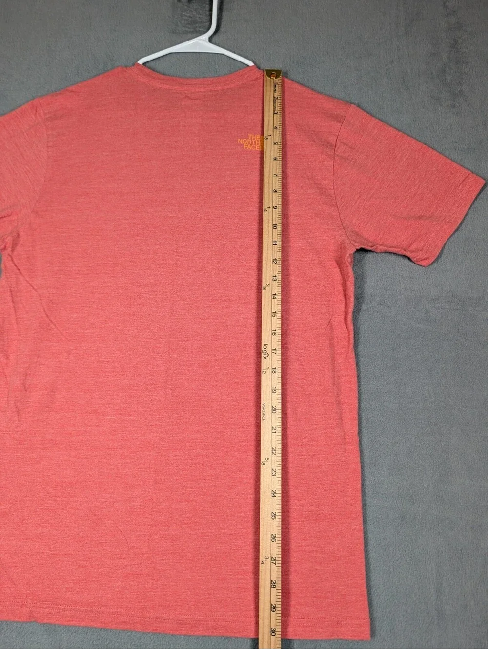 The North Face Mens Large Red Heather Never Stop Exploring Van Surf Graphic Tees